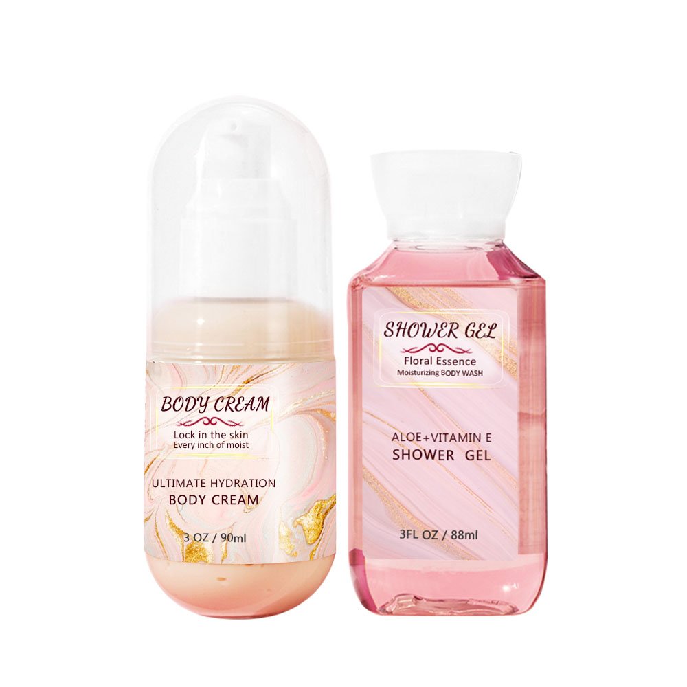Professional body bath gift set women eczema lotion shower gel baby for wholesales