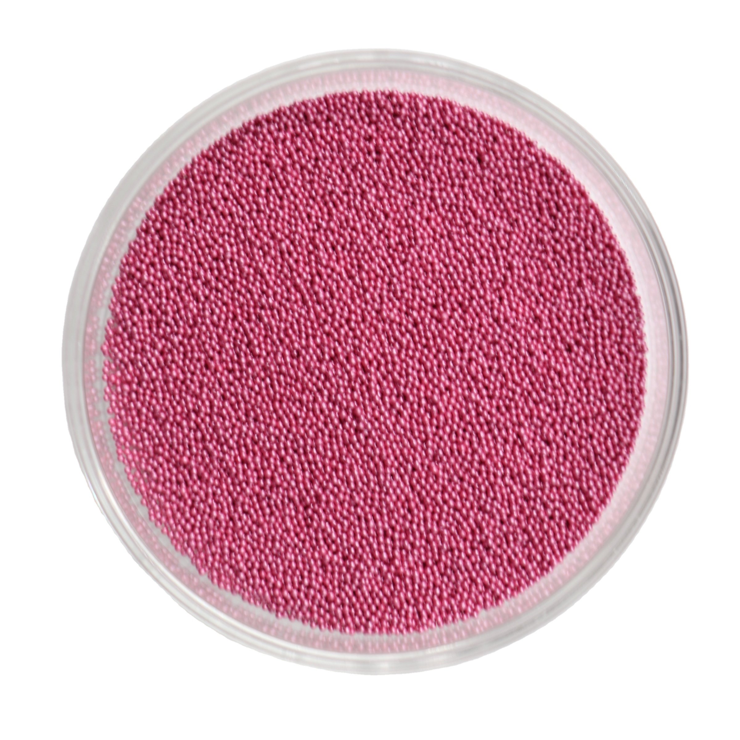Pink cellulose beads cosmetic grade, available encapsulate jojoba oil, get softer after applied in serum or gels