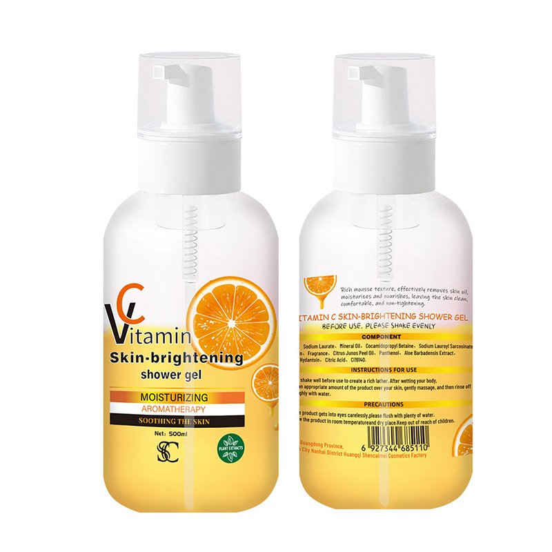 VC Botanical Mousse Orange Blossom Creamy Moisturizing Shower Gel 500ml OEM ODM