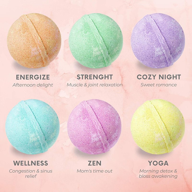 OEM Rich Bubble Bath Bombs Salt Balls for Relaxing Essential Oil Skin Care handmade DIY Bathbombs Relax SPA Shower Steamer