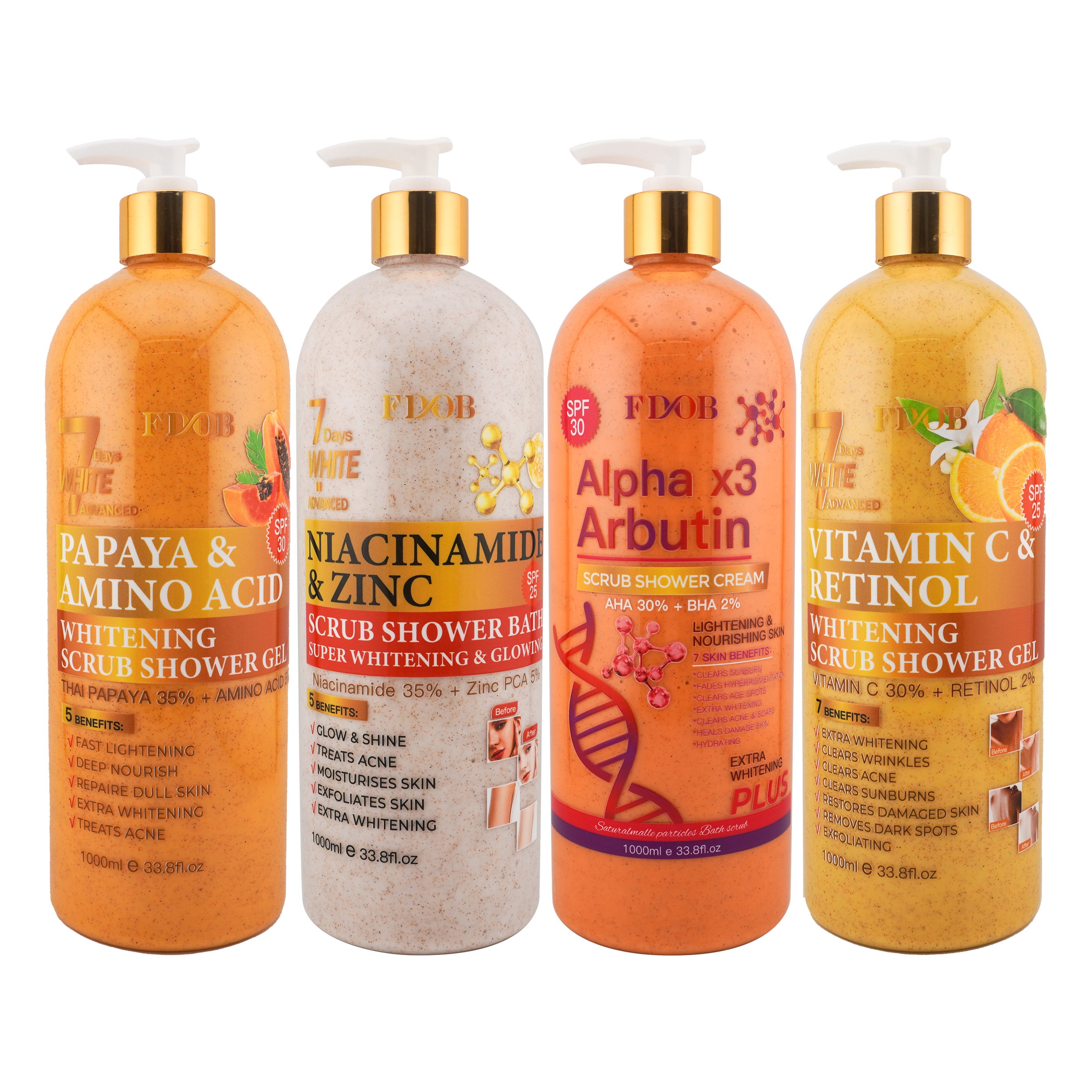 Private Label Customizable Fragrance Whitening Exfoliating Moisturizing Organic Body Scrub Shower Gel