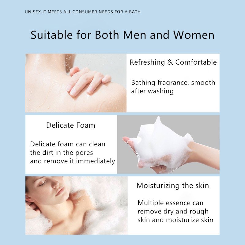 HANBOLI Sea Salt Whitening Bath Gel Cleansing Skin Personal Care Sua tam Organic Fragrance Body Wash Nourishing Shower Gel