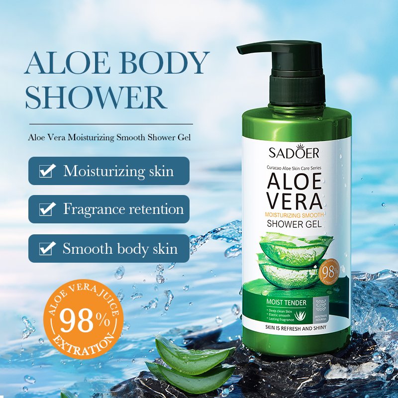 SADOER Aloe Vera Plant Extract Natural organic shower set Hair shampoo and conditioner Repair Hair Mask Personal care products