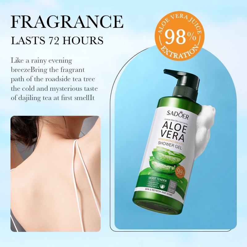 SADOER Aloe Vera Plant Extract Natural organic shower set Hair shampoo and conditioner Repair Hair Mask Personal care products