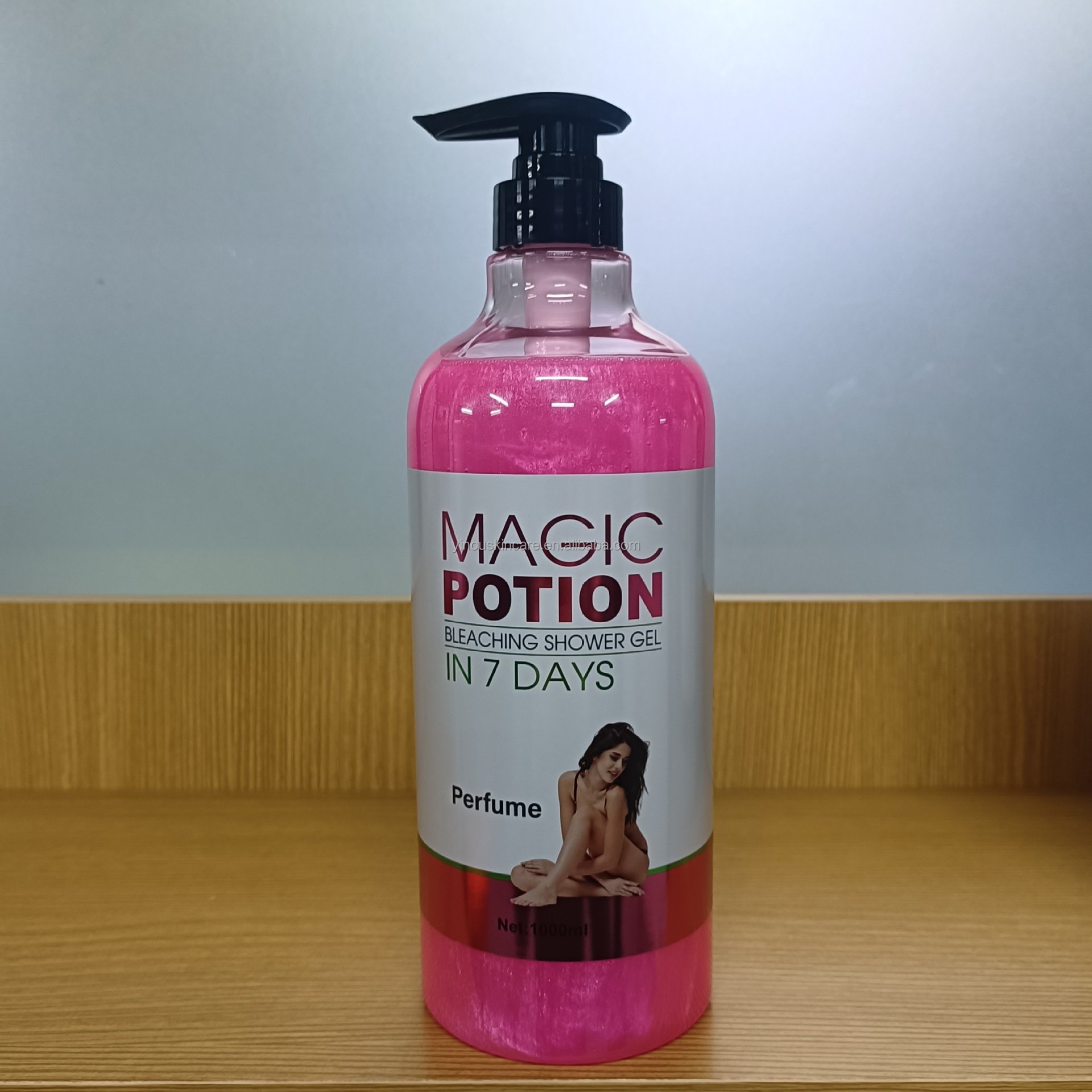 High Quality Shower Gel 1000ml Carrot Turmeric Aha Gold Body Wash Whitening Scrub Exfoliating Natural Skincare