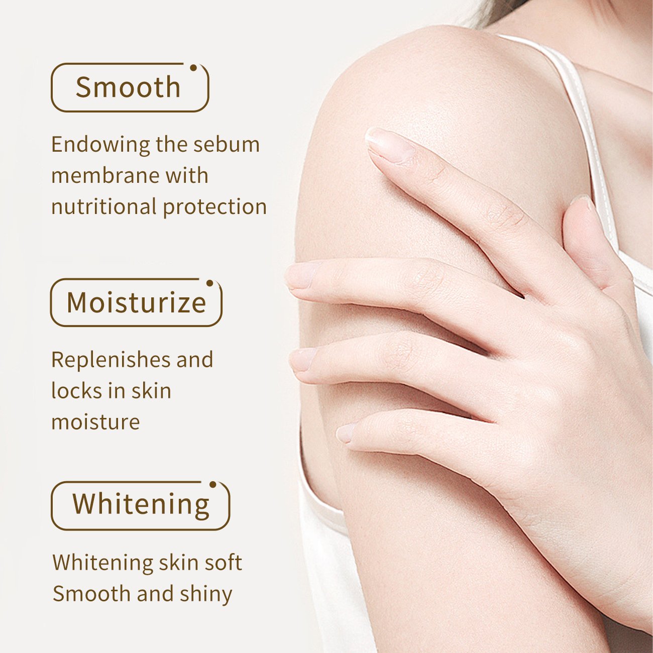 Private Label Healthy Natural Herbal 250ml Whitening Shower Gel Refreshing Moisturizing Anti-Bacterial Shower Gel