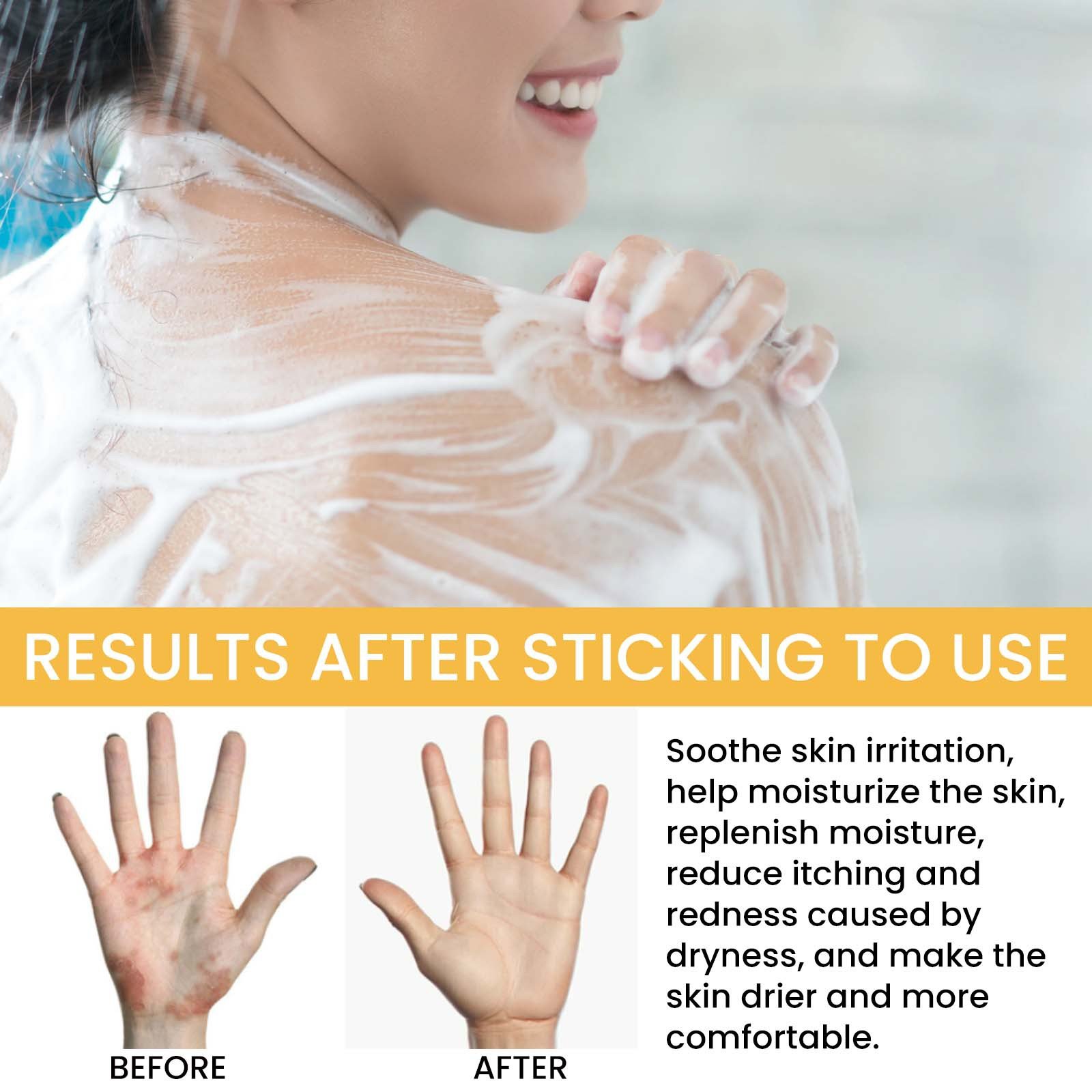 Deep cleansing, moisturizing, rejuvenating, relieving skin redness, dryness and itching, skin care shower gel, honey shower gel