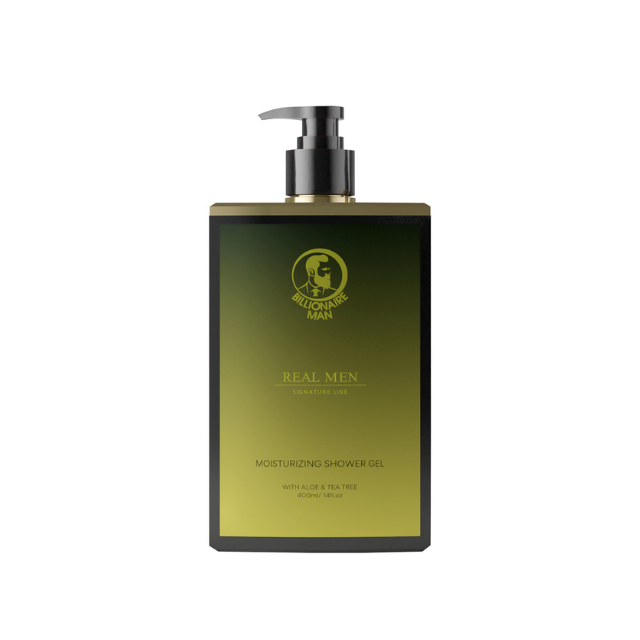 Wholesale Professional Moisturizing Shower Gel Billionaire Man Shower Gel With Aloe & Tea Tree 400mL