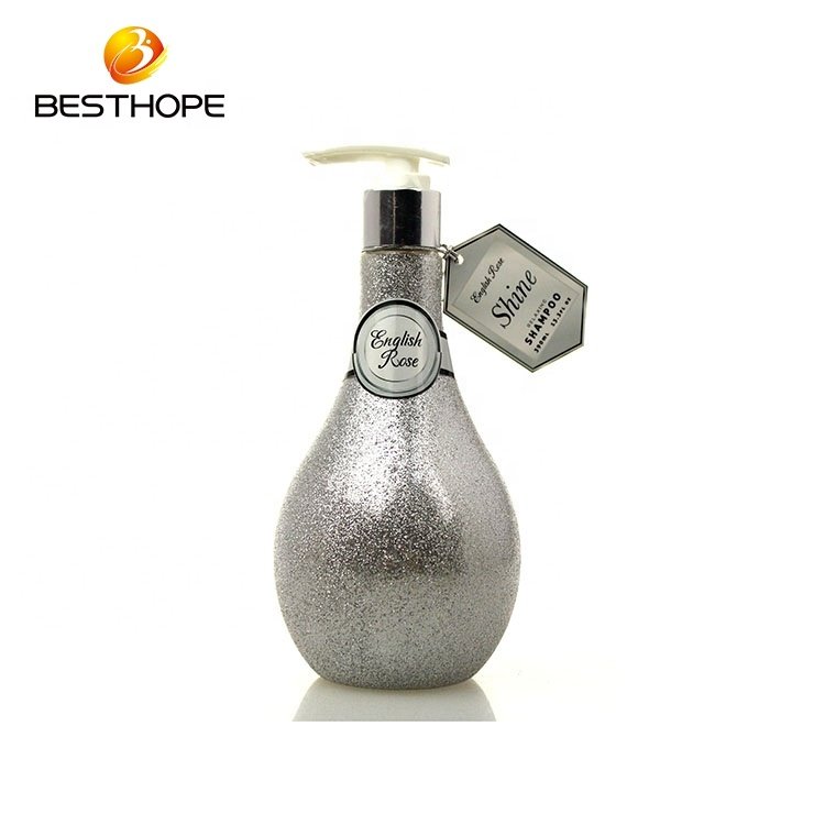 Wholesale promotional shine bottle body wash oem rose perfume shower gel 395Ml bubble bath wash for women