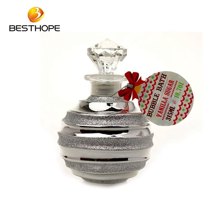 Wholesale promotional shine bottle body wash oem rose perfume shower gel 395Ml bubble bath wash for women