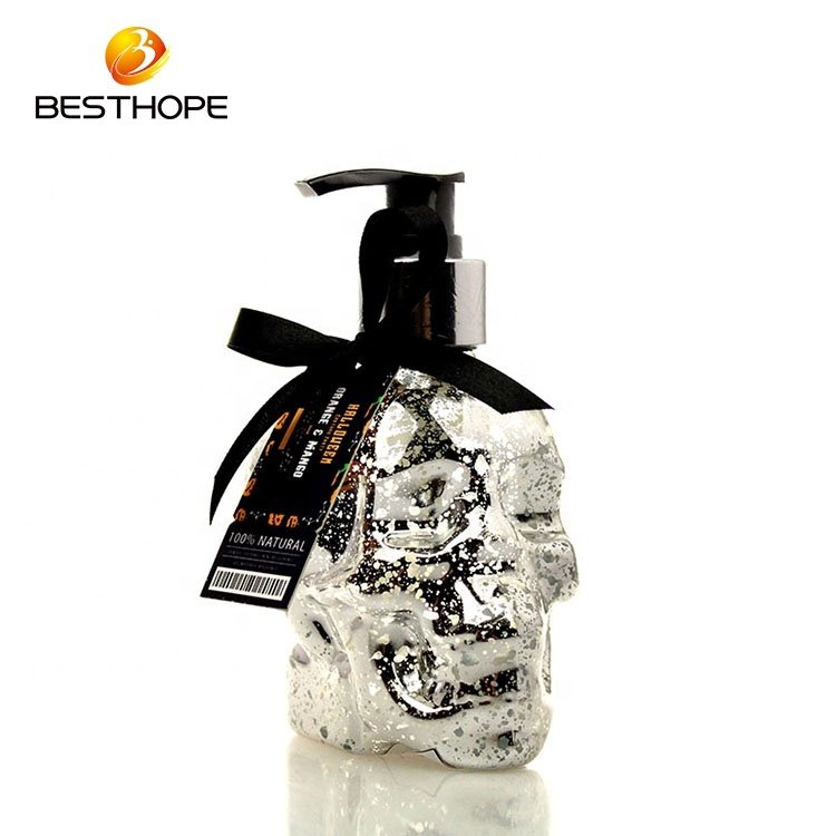 Wholesale promotional shine bottle body wash oem rose perfume shower gel 395Ml bubble bath wash for women