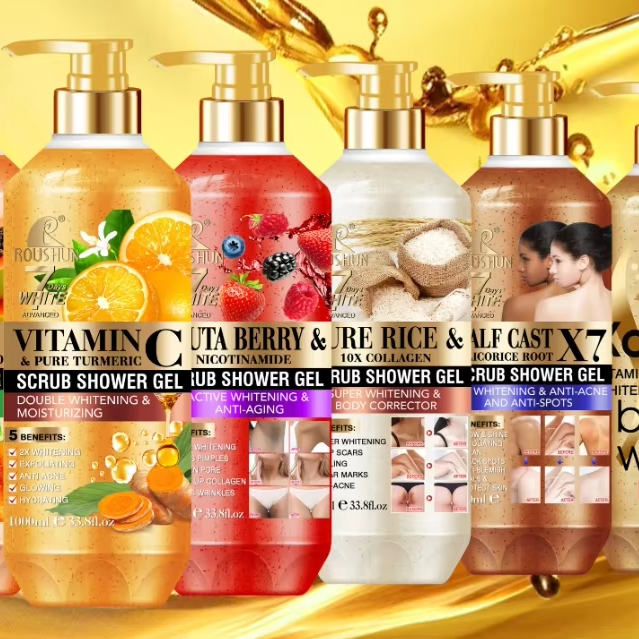 ROUSHUN PAPAYAShower scrub skin care for brightening body shower gel