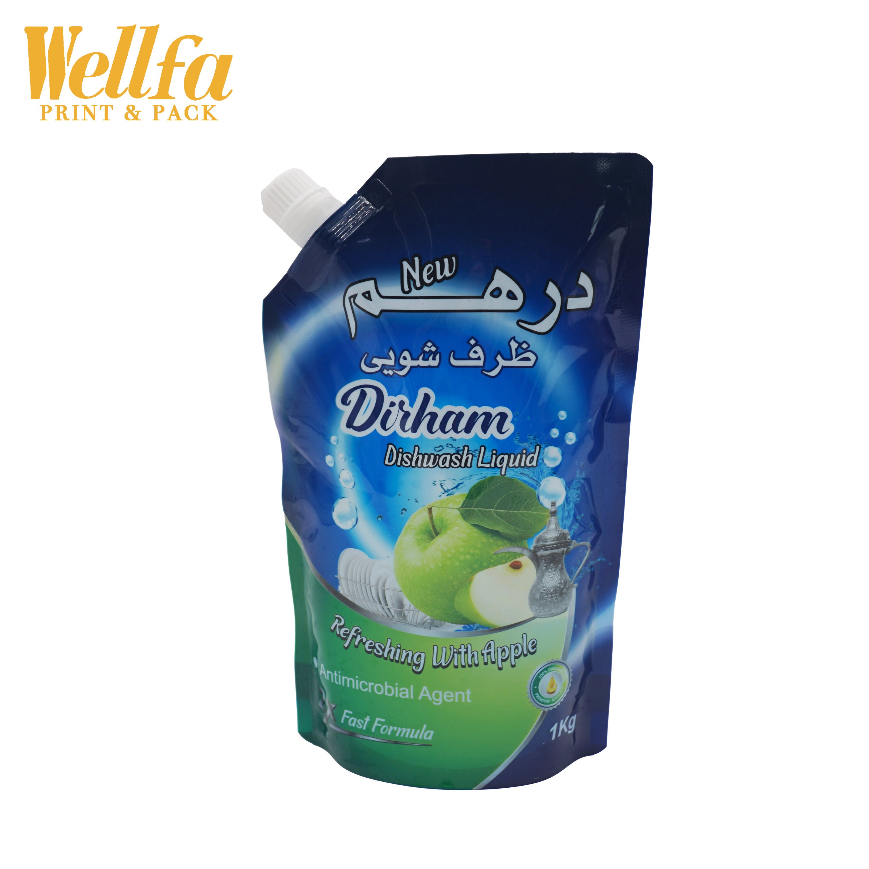 Custom Scrub Cosmetic Liquid Shower Gel Kids Laundry Body Soap Plastic Dish Washing Detergent Refill Packaging Spout Pouch Bags