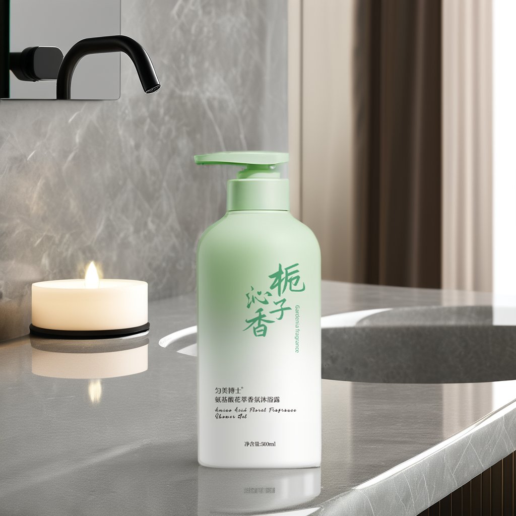 High Quality Body Wash Hydrating Clean and Comfortable Amino Acid Flower Fragrance shower gel