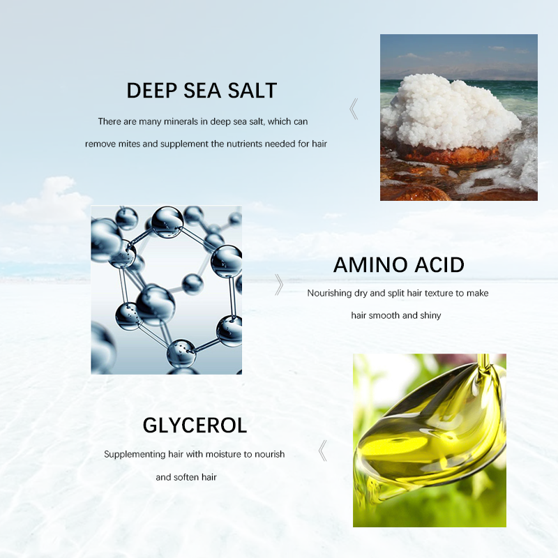 New Fashion Skin Cleaning Amino Acid Sea Salt Whitening Shower Gel Acne Remove Refreshing Body Wash For Summer