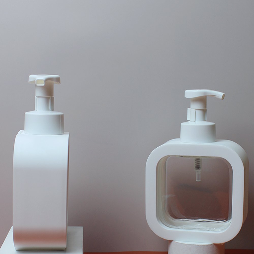 Clear Shampoo Shower Gel Hand Sanitizer Plastic White Bottle Wholesale Hot Sale High Quality Product 500ml Cosmetic Cartons PET