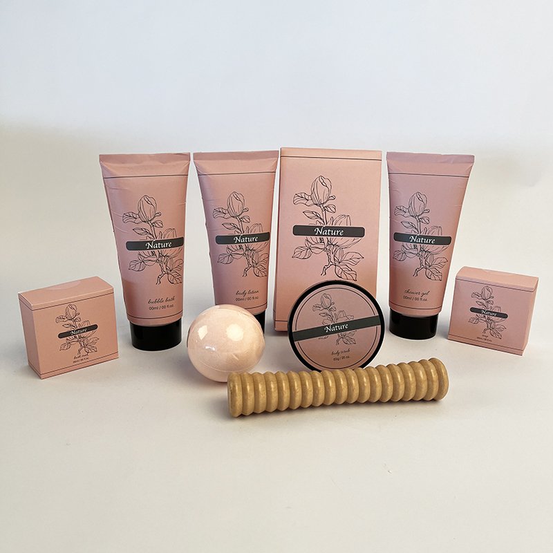 Nature Shower Gel and Body Lotion Set for Woman Gift Customized Logo SETS Relax Rose Clean Skin Fragrance