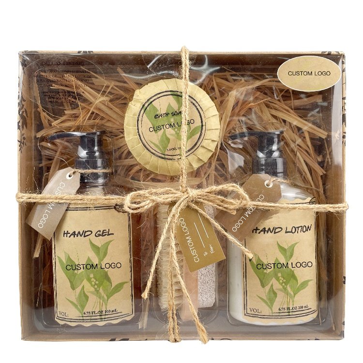 ODM/OEM Natural Skin Personal Care Bath Gel Hand Lotion Bath Soap Gift Set