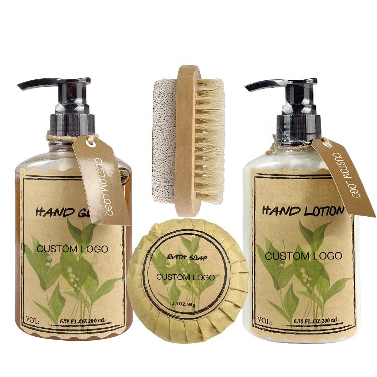 ODM/OEM Natural Skin Personal Care Bath Gel Hand Lotion Bath Soap Gift Set