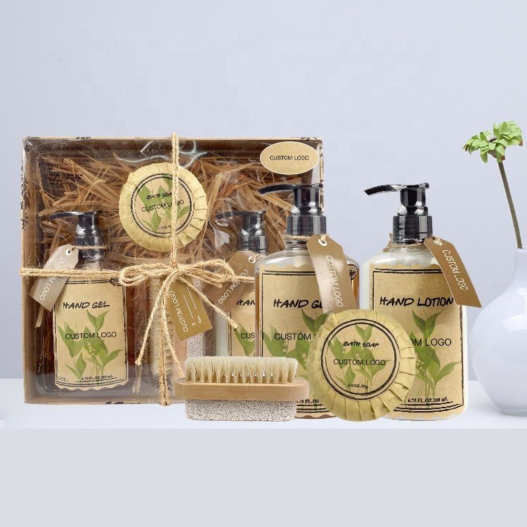 ODM/OEM Natural Skin Personal Care Bath Gel Hand Lotion Bath Soap Gift Set