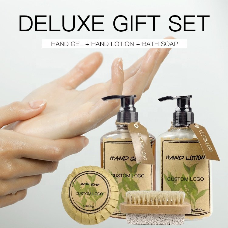 ODM/OEM Natural Skin Personal Care Bath Gel Hand Lotion Bath Soap Gift Set