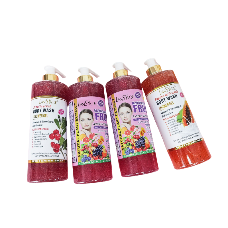 Fruit Scrub Shower Gel Exfoliating Facial Body Care Bath Salt Deep Cleansing Body Scrub