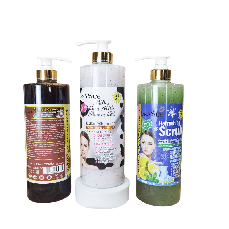 Fruit Scrub Shower Gel Exfoliating Facial Body Care Bath Salt Deep Cleansing Body Scrub