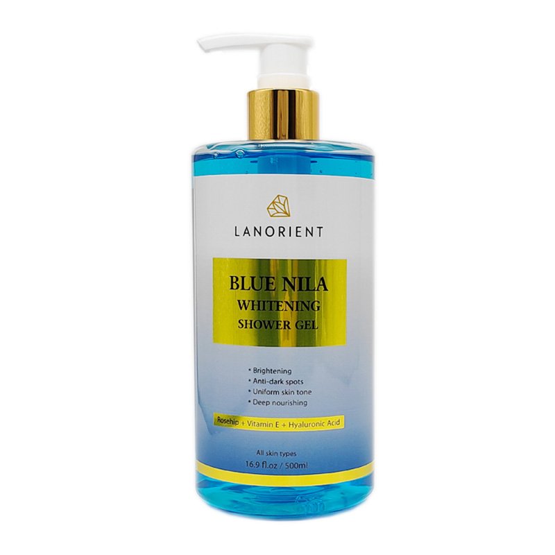 NILA Shower Gel Body Wash Brightening Exfoliating Smoothing Gentle Cleansing Moisturizing Shower Gel Women Men 500ml