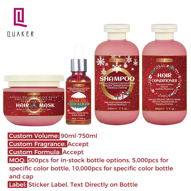 Qquaker Wholesale Private Label Holiday For Christmas Personal Care Best Body Wash Shower Body Lotion Bubble Bath Gel