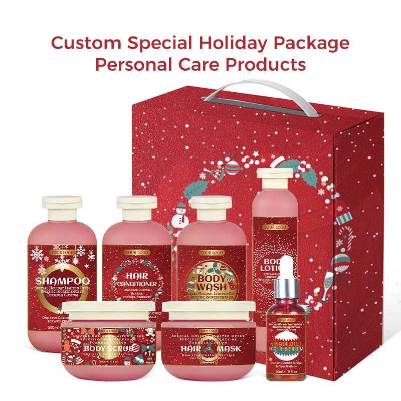 Qquaker Wholesale Private Label Holiday For Christmas Personal Care Best Body Wash Shower Body Lotion Bubble Bath Gel