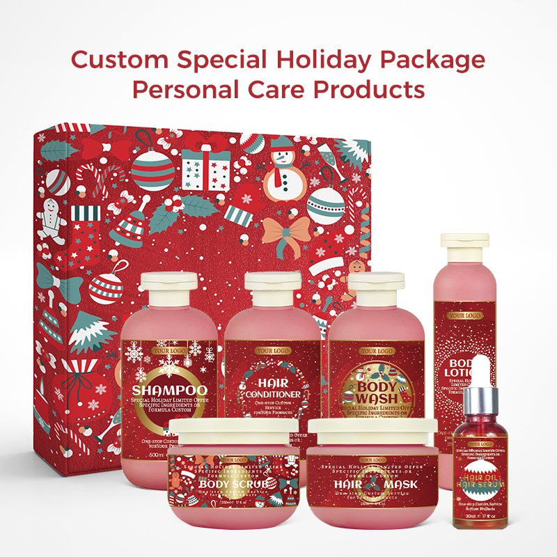 Qquaker Wholesale Private Label Holiday For Christmas Personal Care Best Body Wash Shower Body Lotion Bubble Bath Gel