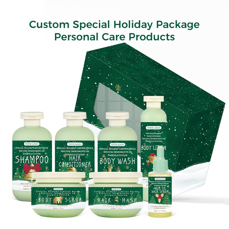 Qquaker Wholesale Private Label Holiday For Christmas Personal Care Best Body Wash Shower Body Lotion Bubble Bath Gel