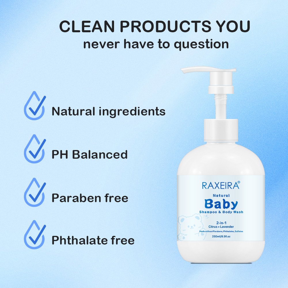 OEM 2 In 1 baby shampoo and body wash baby body wash and shampoo body wash shower gel