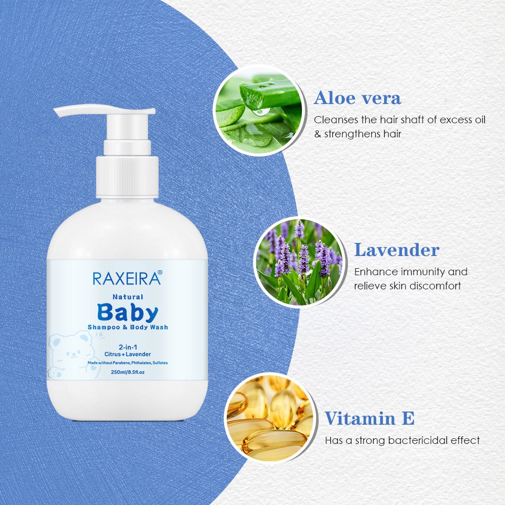 OEM 2 In 1 baby shampoo and body wash baby body wash and shampoo body wash shower gel