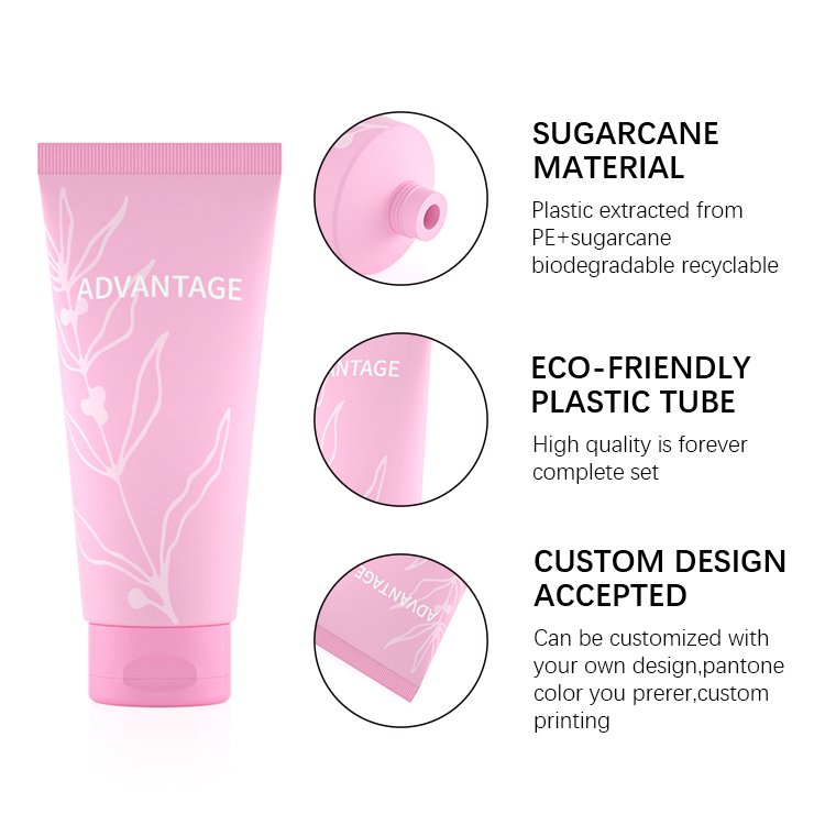 Custom printing 5ml 20ml 50ml 100ml 250ml body lotion hand cream shower gel cosmetic soft flip cap squeeze tube