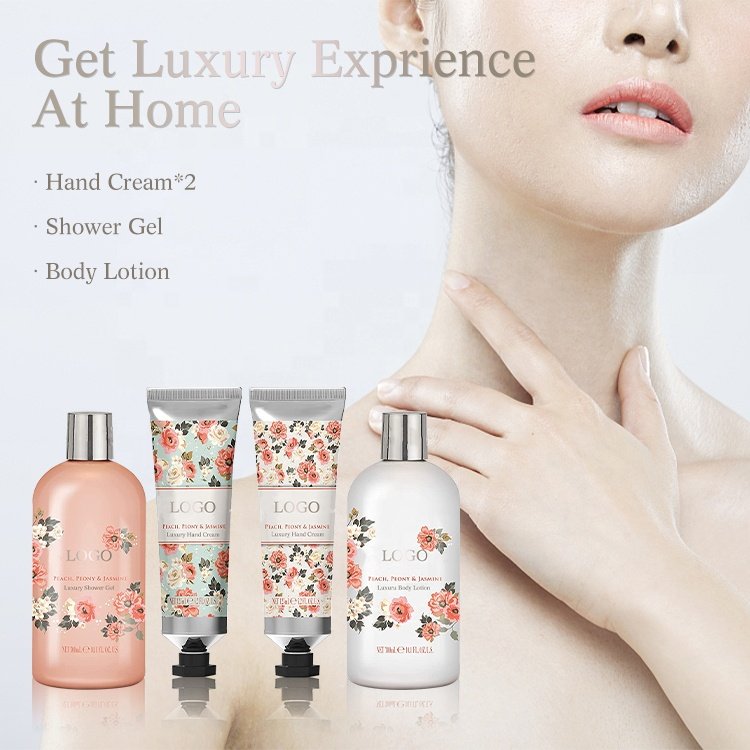 Wholesale custom logo luxury Valentines Day body care spa kit Mothers Day spa bath care gift set