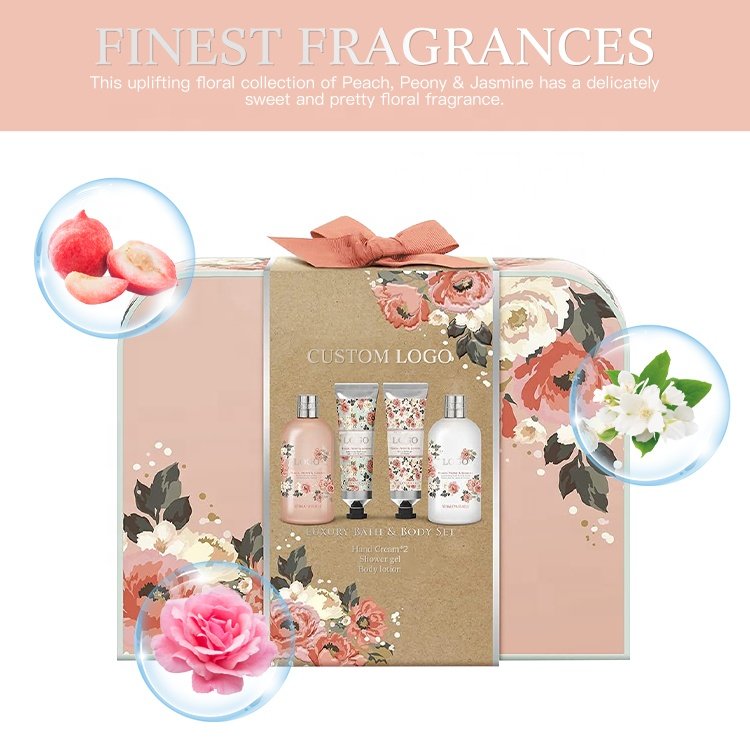 Wholesale custom logo luxury Valentines Day body care spa kit Mothers Day spa bath care gift set