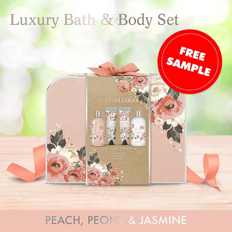 Wholesale custom logo luxury Valentines Day body care spa kit Mothers Day spa bath care gift set