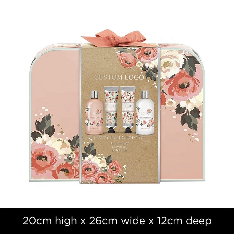 Wholesale custom logo luxury Valentines Day body care spa kit Mothers Day spa bath care gift set