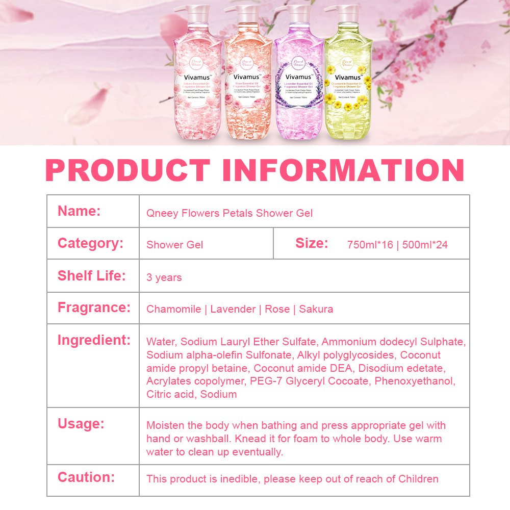 OEM/ODM Private Label Organic Shower Gel Lavender shower gel