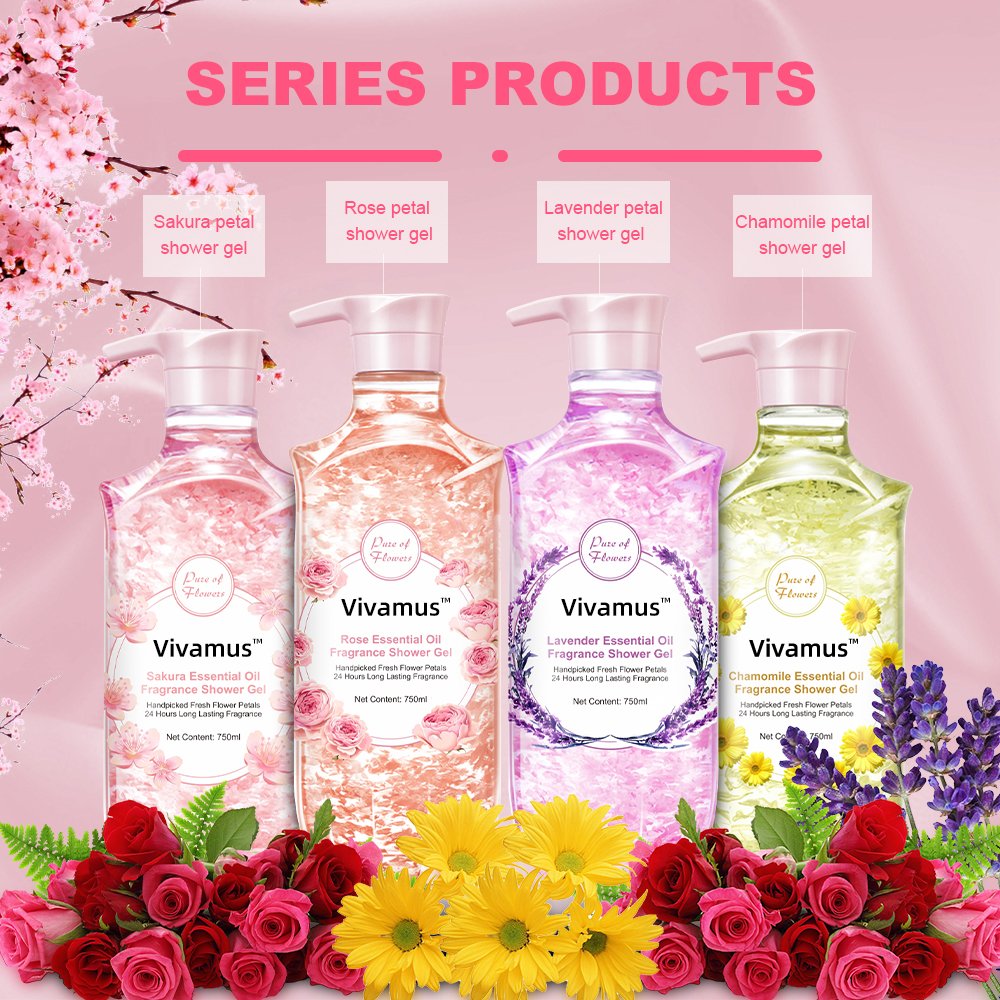 OEM/ODM Private Label Organic Shower Gel Lavender shower gel