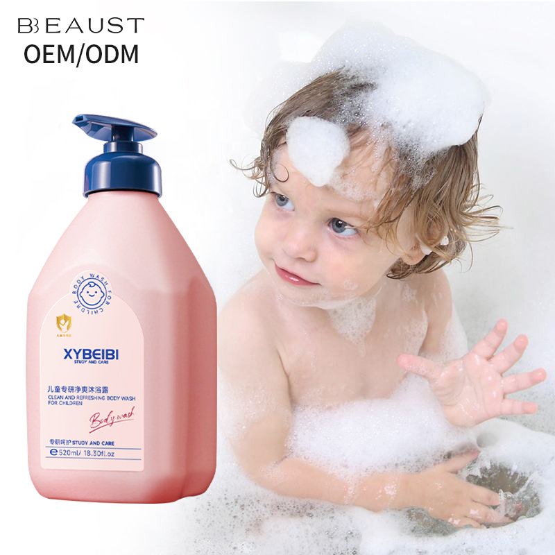 Good quality Moisturizing Refreshing Natural Lightening organic 2 In1 Shower Gel Soap For Children Baby Kids