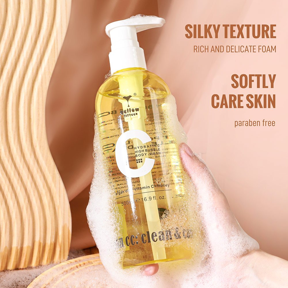 Wholesale Body Care Hydrating Refresh Shower Gel Nourish Body Cream Lotion Private Label Vitamin C Honey Body Wash for Woman