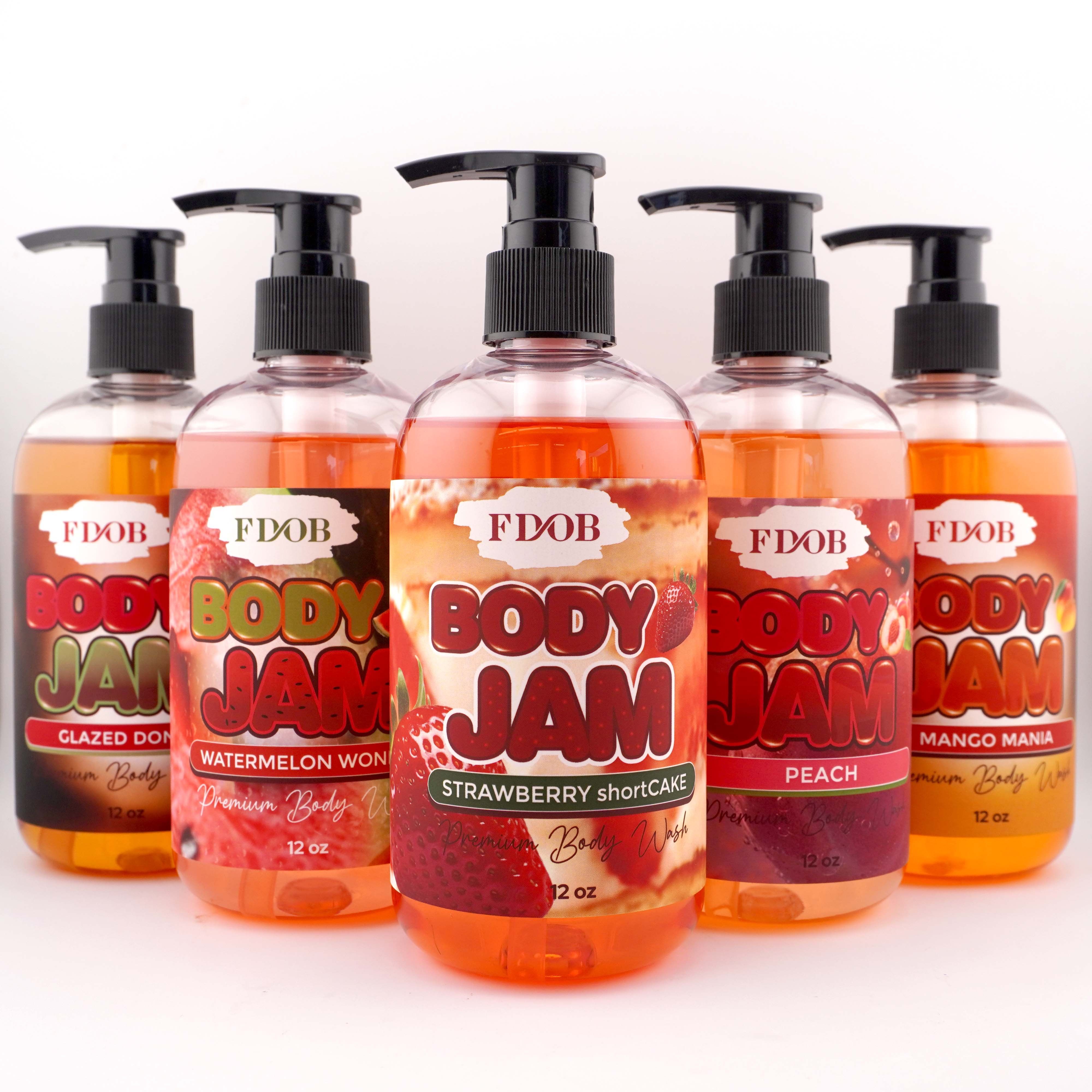Body Jam Whitening Organic shower gel Body Wash Whitening shower gel Exfoliating Skin Private Label Natural Organic