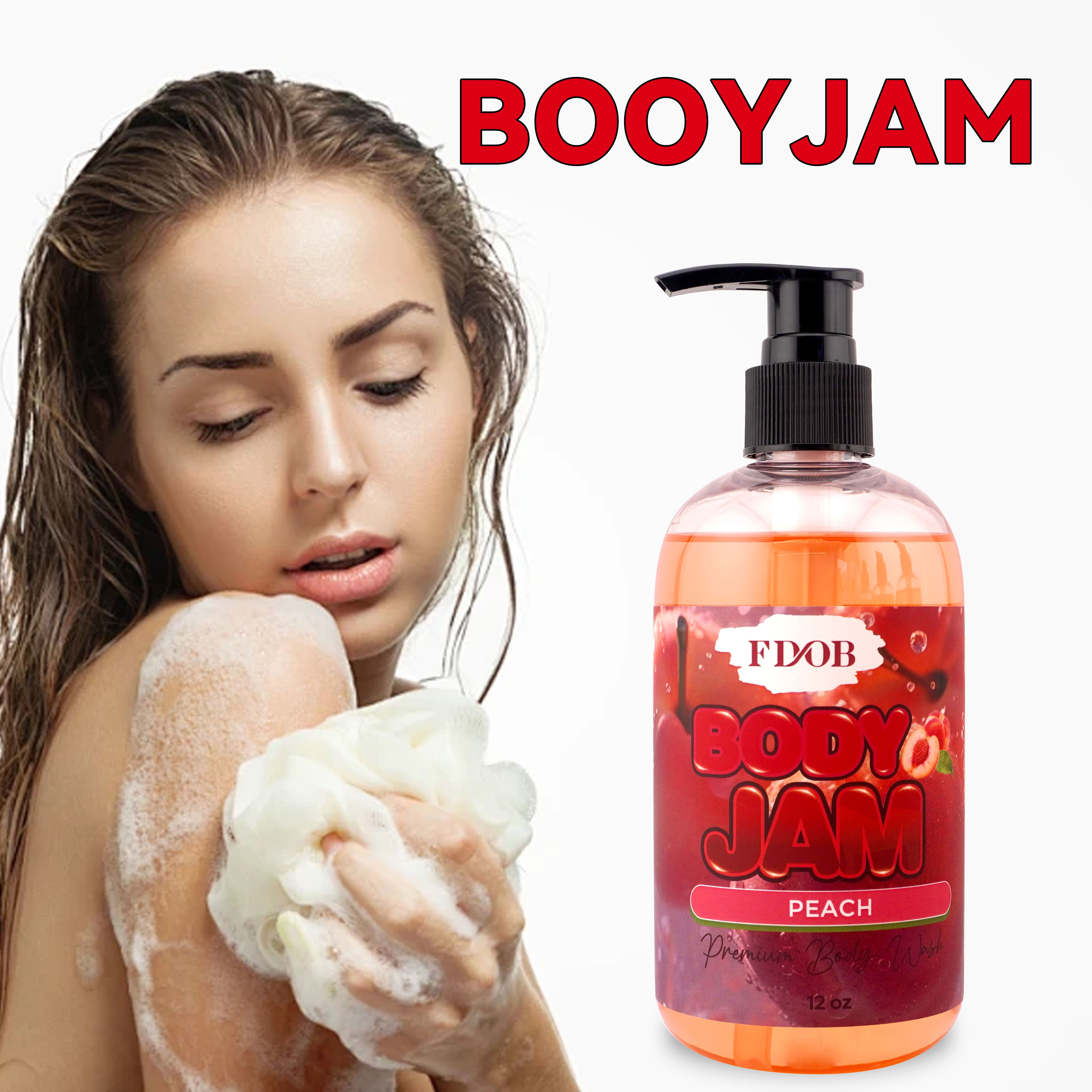 Body Jam Whitening Organic shower gel Body Wash Whitening shower gel Exfoliating Skin Private Label Natural Organic