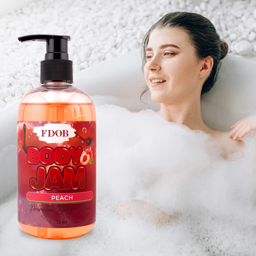 Body Jam Whitening Organic shower gel Body Wash Whitening shower gel Exfoliating Skin Private Label Natural Organic