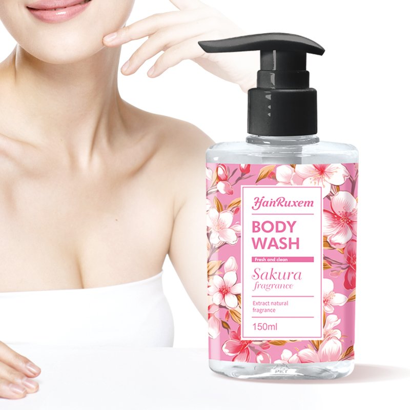 Wholesale 150ml Private Label Body Wash for Perfumed with orchid Scent Whitening Organic Shower Gel body lotion