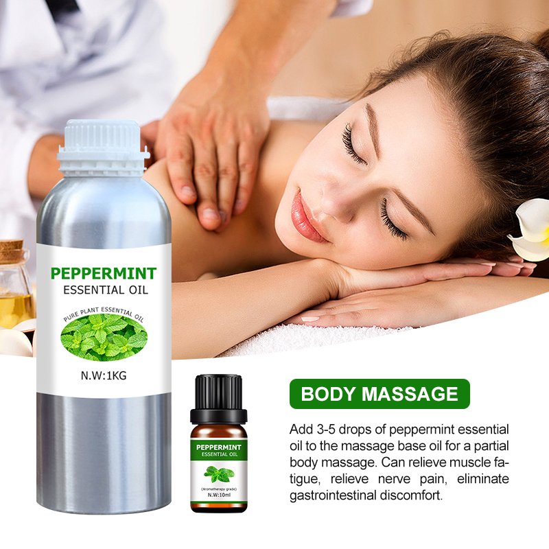 Wholesale Bulk Edible 100% Pure Organic Peppermint Aroma Essential Oils Mint Oil New Fragrance Oil
