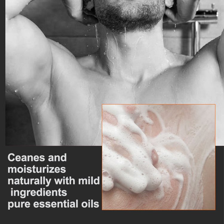 Customize 3 in 1 Luxury Foaming Shower Gel Natural Shampoo Organic Conditioner for Men