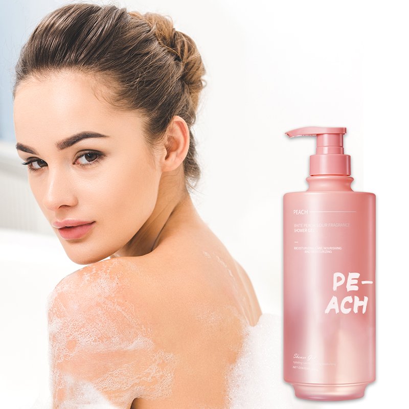 White Peach Fruit Acid Scented Shower Gel Adults Use Cleansing and Moisturizing Body Leaves Skin Clean and Refreshed